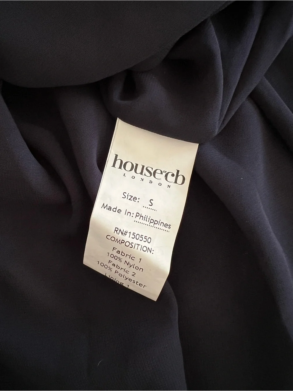 House Of Cb ESME Midnight Blue Lurex Chiffon Maxi Dress - Picture 8 of 9